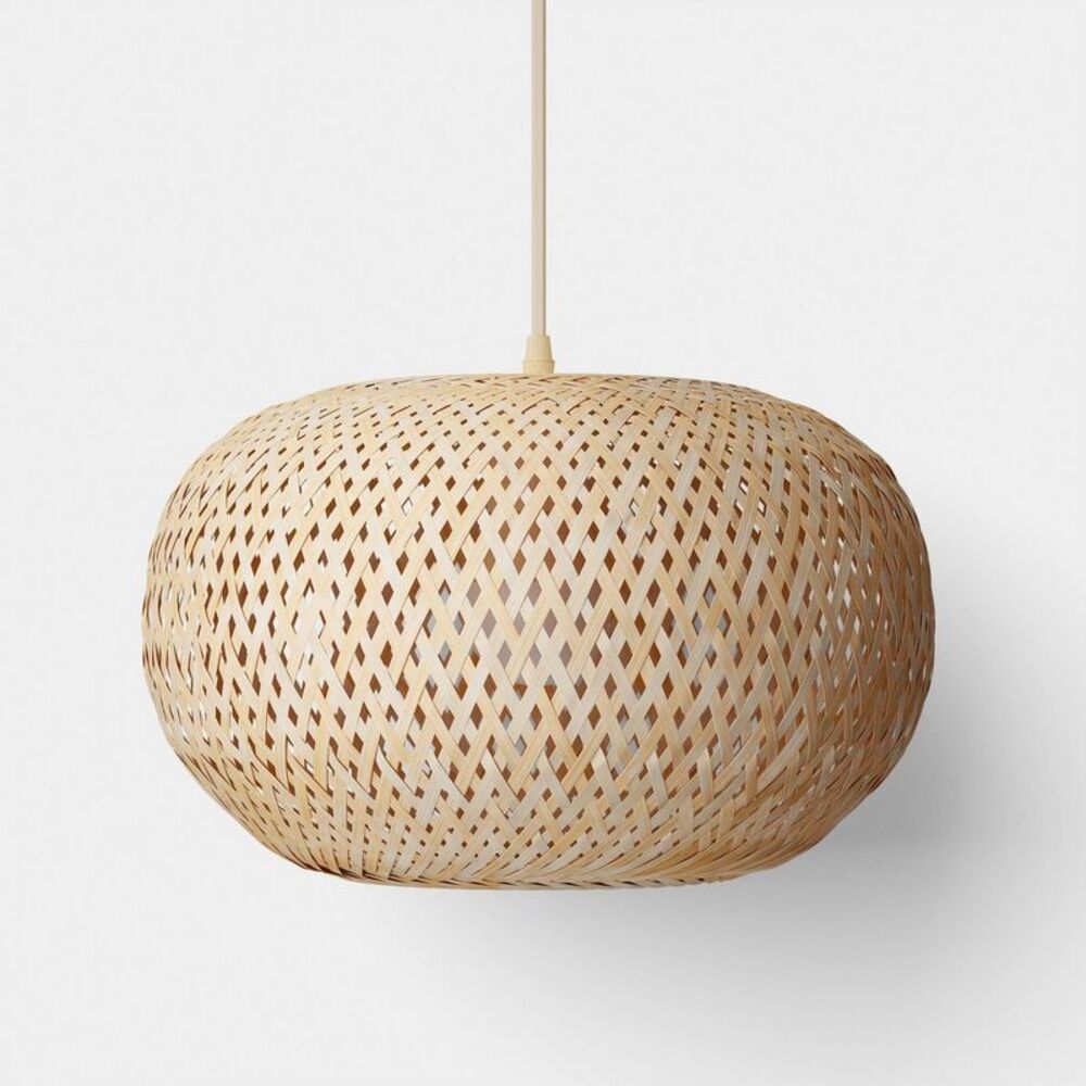 Room Essentials - Bamboo Woven Pendant Light - Room Essentials Tan